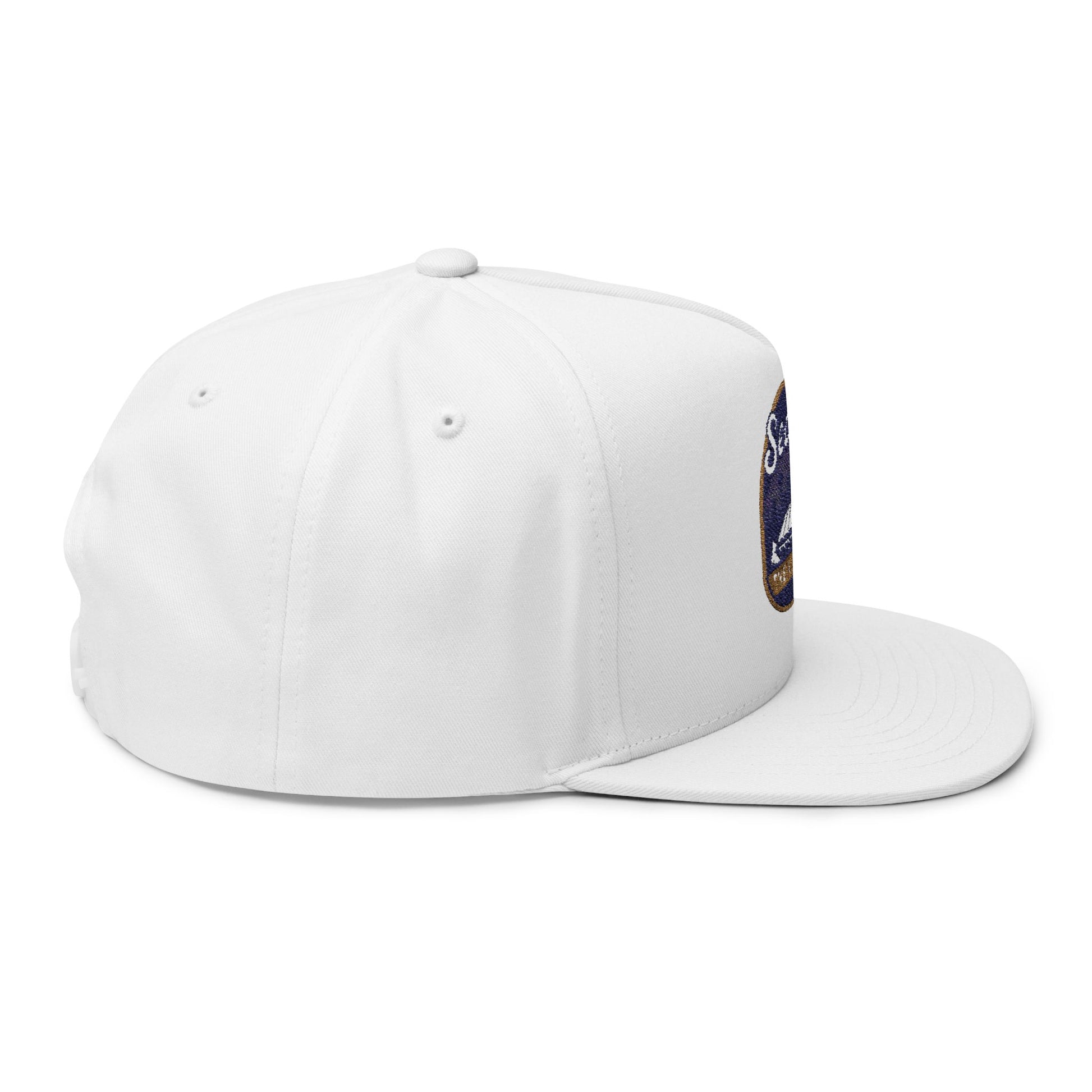 Seattle Kingdom Flat Bill Cap, Embroidered Snapback Hat, Vintage Style Cap, Casual Streetwear, Ideal Gift for Sports Fans