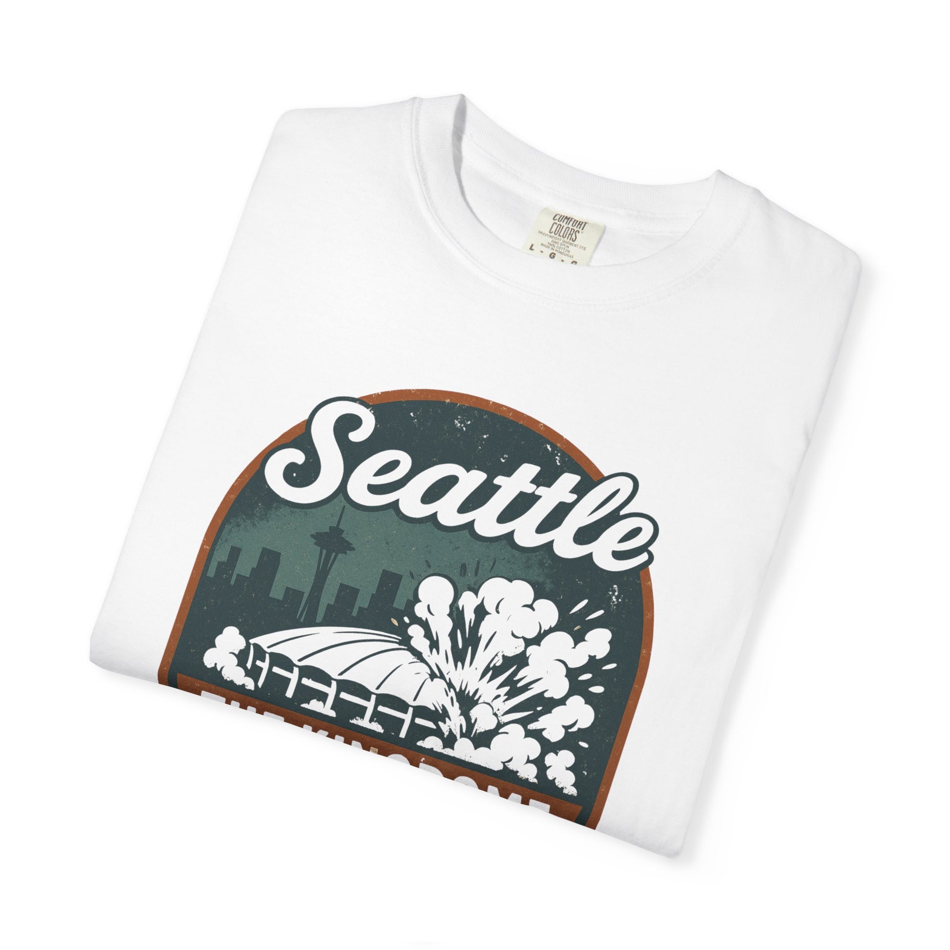 Seattle Kingdomome Vintage T-Shirt, Unisex Garment-Dyed Tee, Retro Seattle Apparel, Gift for Seattle Lovers, Casual Streetwear