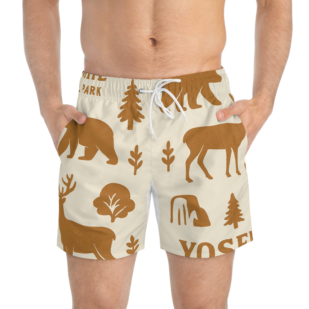 Yosemite National Park Swim Trunks, AOP Beach Shorts, Nature-Inspired Swimwear, Outdoor Adventure Gear, Vacation Essentials, Gift for [...]