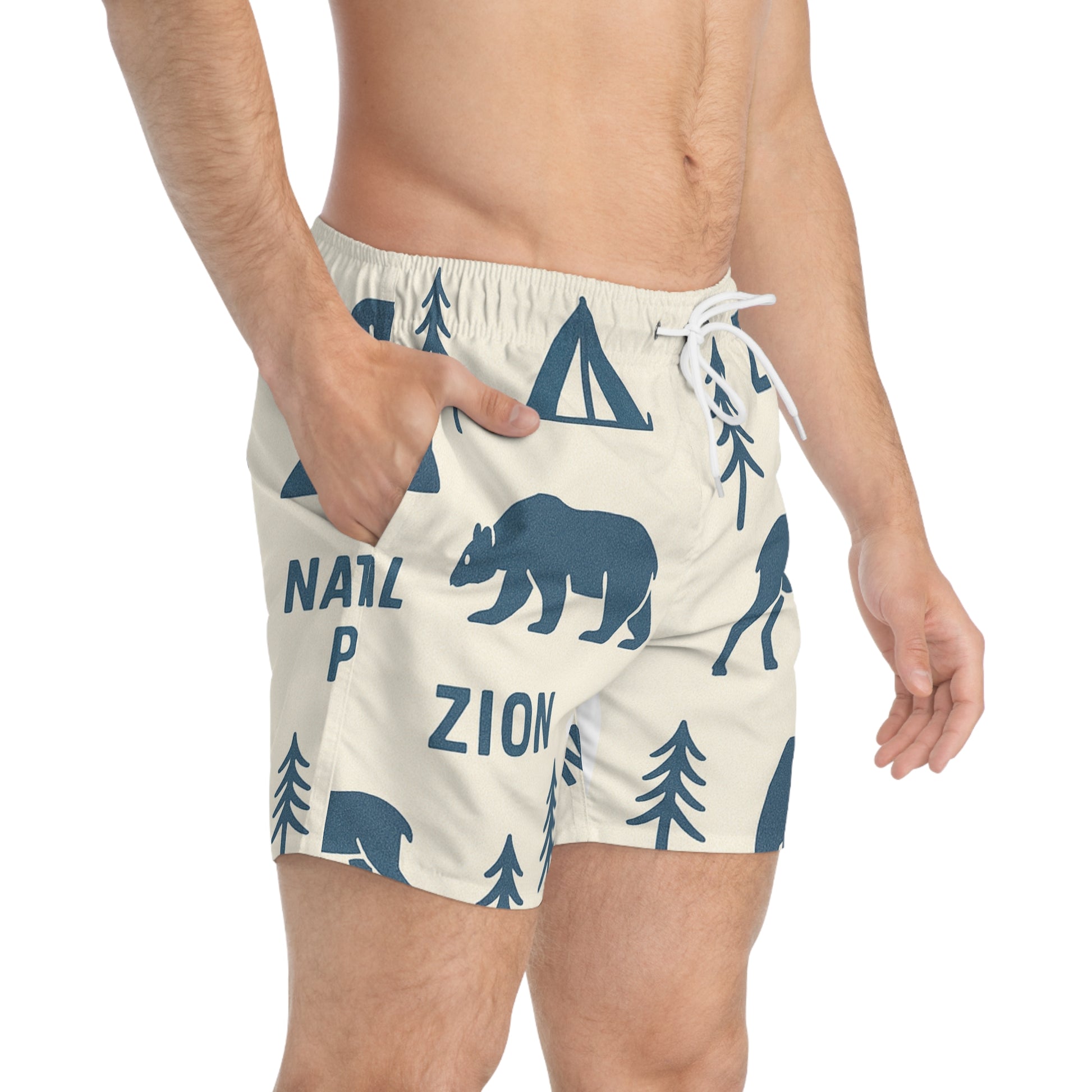 Zion National Park Swim Trunks, Adventure Shorts, Outdoor Swimwear, Summer Beach Wear, Fun Poolside Trunks, Nature-Inspired Swimwear