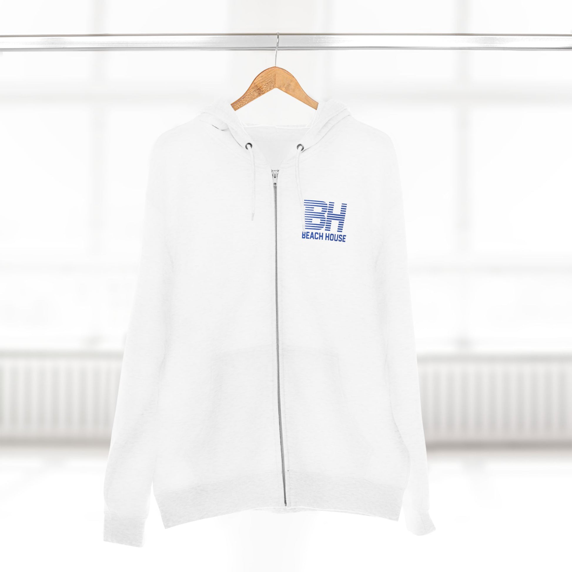 Beach House Unisex Zip Hoodie - Cozy Layering, Perfect for Relaxing, Gifts for Beach Lovers, Casual Outfits, Summer Nights