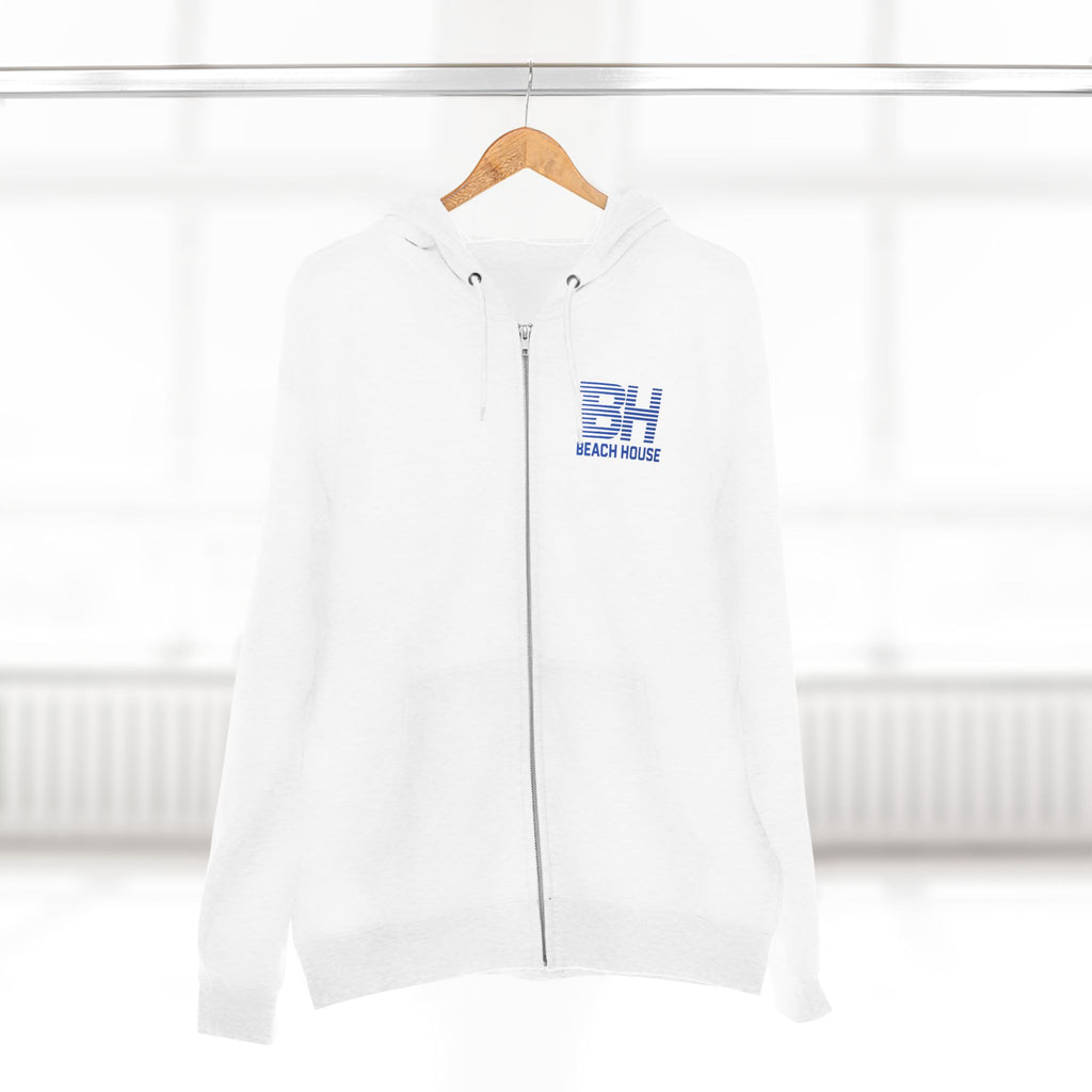 Beach House Unisex Zip Hoodie - Cozy Layering, Perfect for Relaxing, Gifts for Beach Lovers, Casual Outfits, Summer Nights