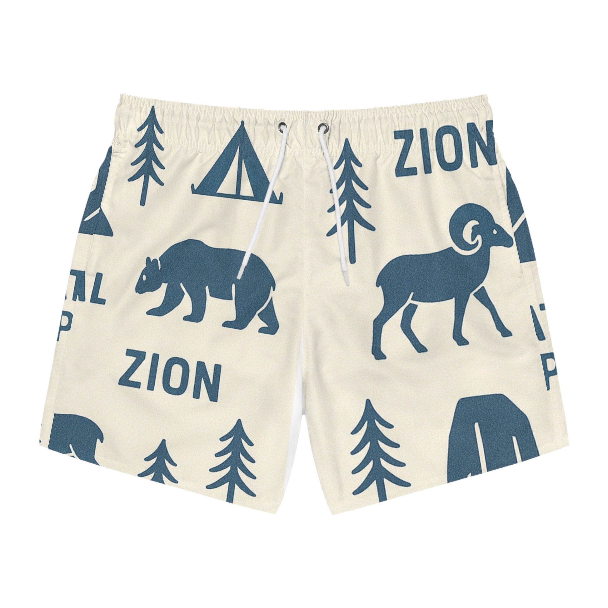 Zion National Park Swim Trunks, Adventure Shorts, Outdoor Swimwear, Summer Beach Wear, Fun Poolside Trunks, Nature-Inspired Swimwear
