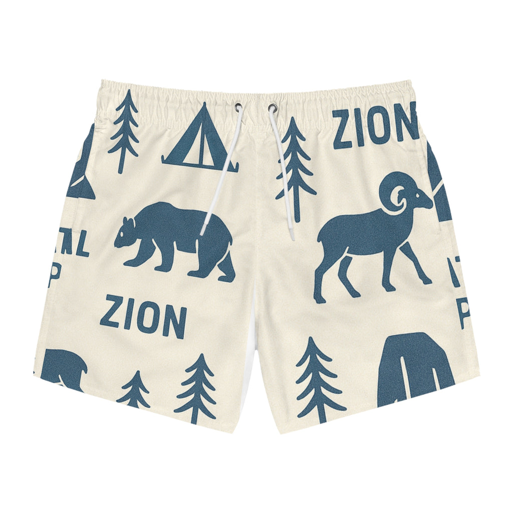 Zion National Park Swim Trunks, Adventure Shorts, Outdoor Swimwear, Summer Beach Wear, Fun Poolside Trunks, Nature-Inspired Swimwear