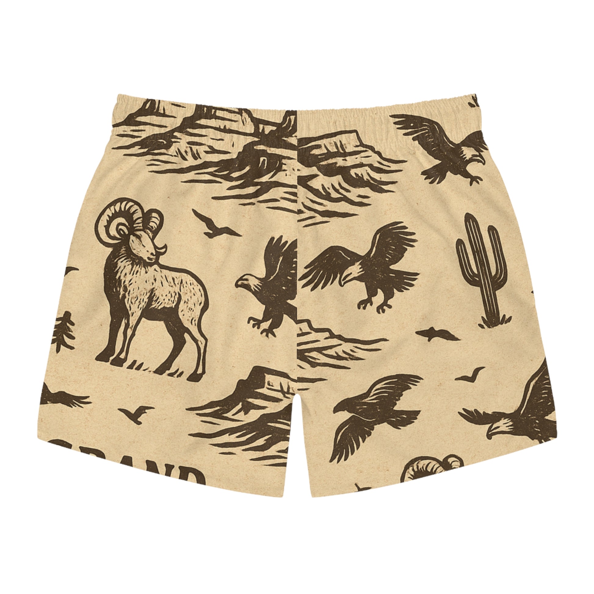 Grand Canyon Swim Trunks - Adventure Beach Shorts, Mens Summer Swimwear, National Park Gift, Travel Shorts, Nature-Inspired Beachwear