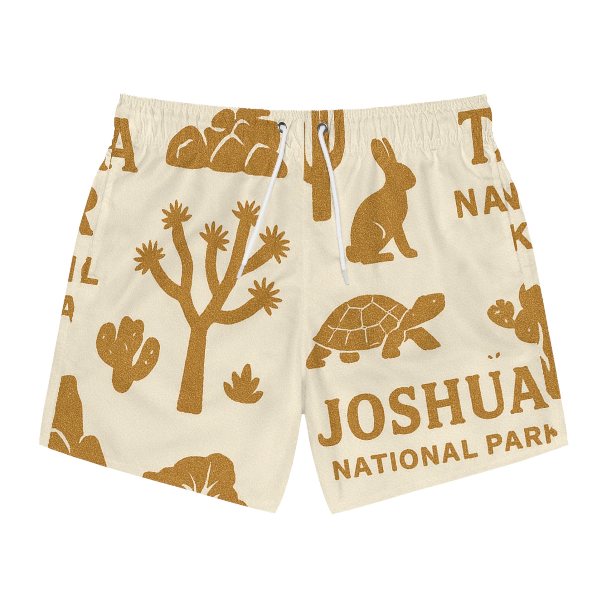 Joshua Tree National Park Swim Trunks, Vintage Beachwear, Summer Vacation Swimsuit, Nature Lover Gift, Outdoor Adventure Apparel