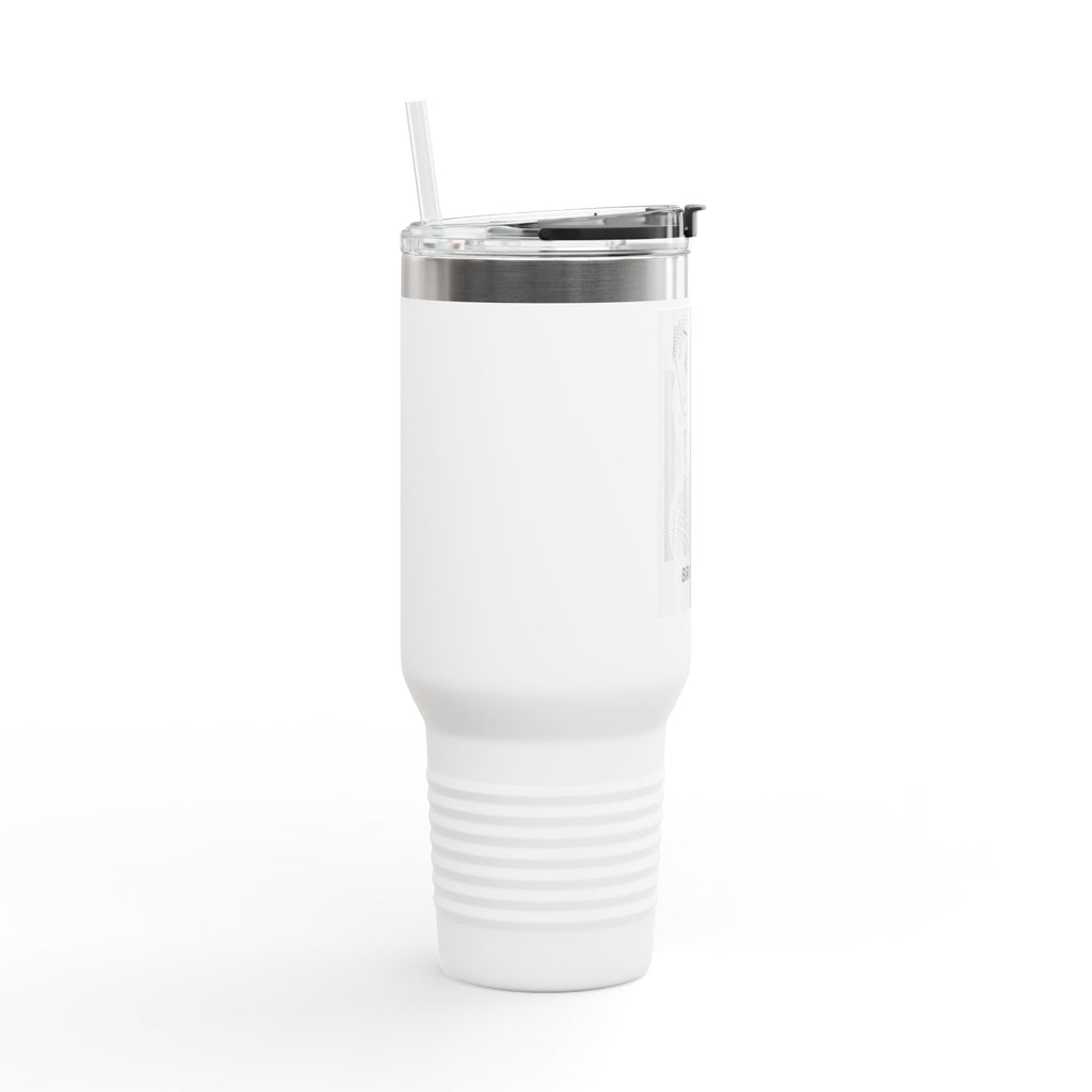 Personalized Insulated Travel Mug, 40oz - Perfect for Commuters, Gifts, Adventure, Brooklyn Design, Coffee Lover's Essential